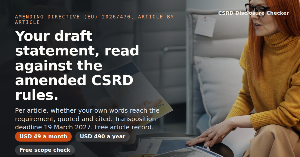 CSRD Disclosure Checker social card